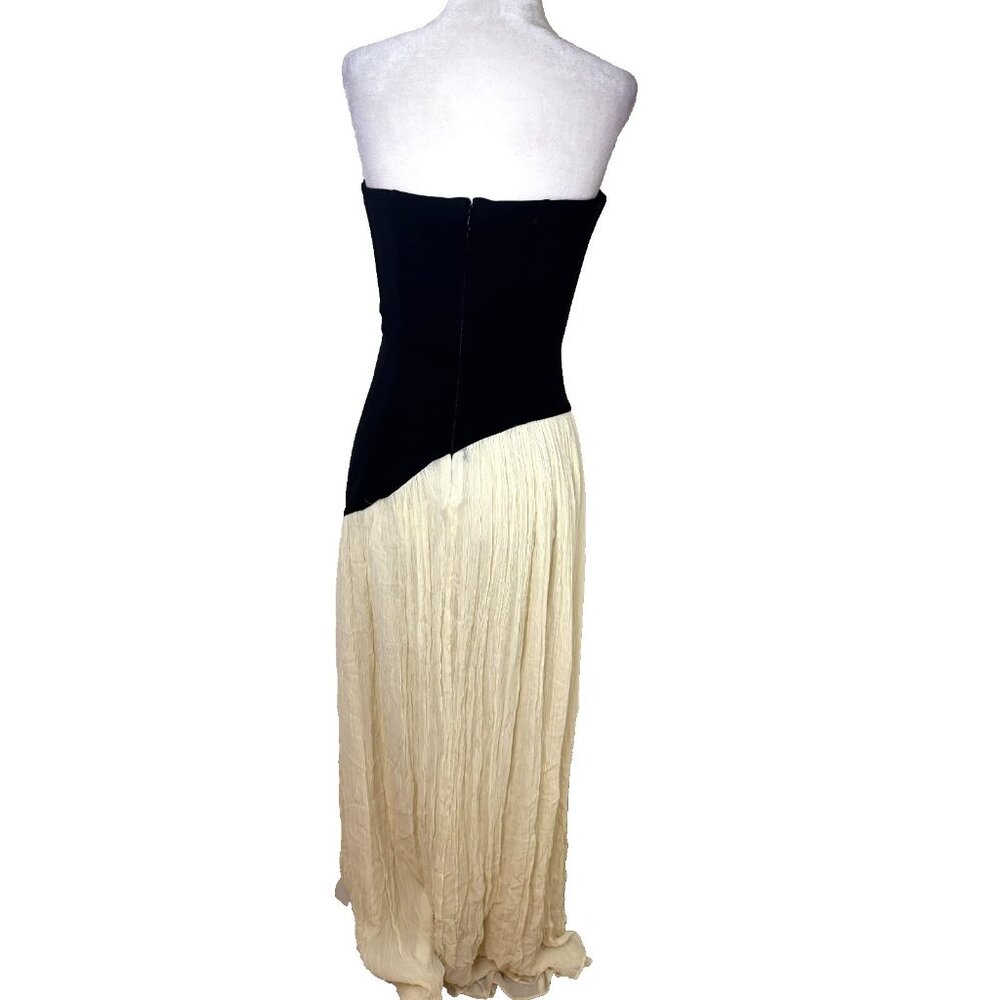 Lovers + Friends Alice Strapless Black/White Gown Small - Picture 7 of 10